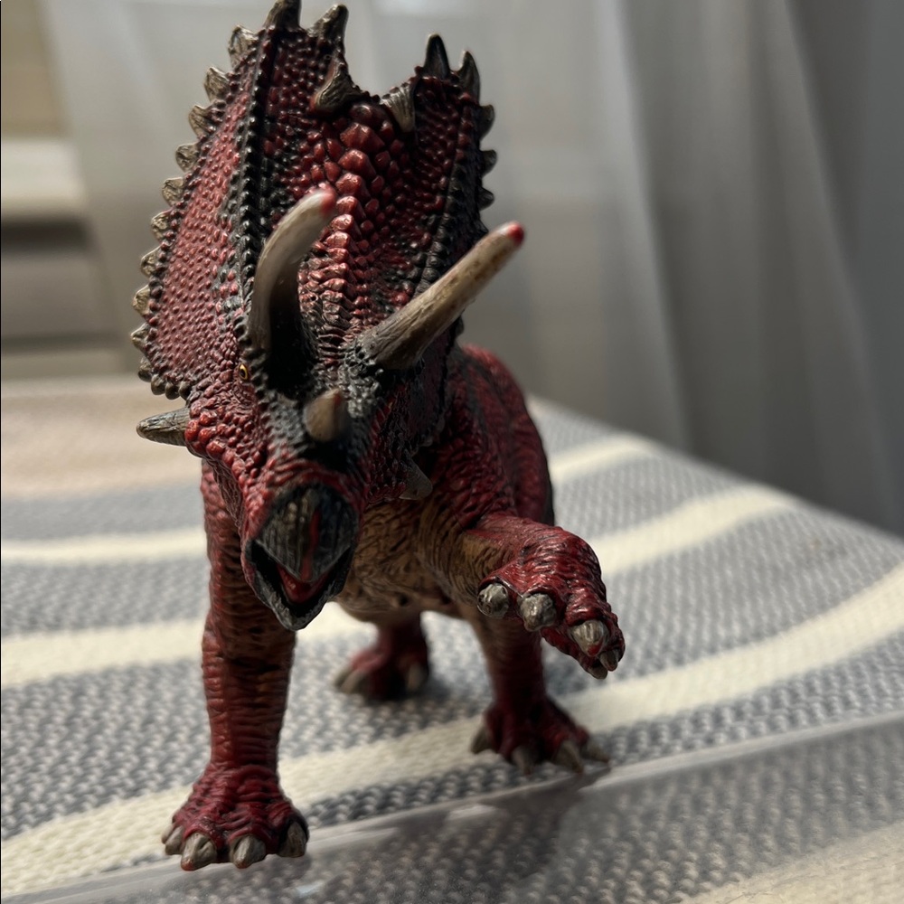 Red Triceratops Dinosaur Figurine from Schleich